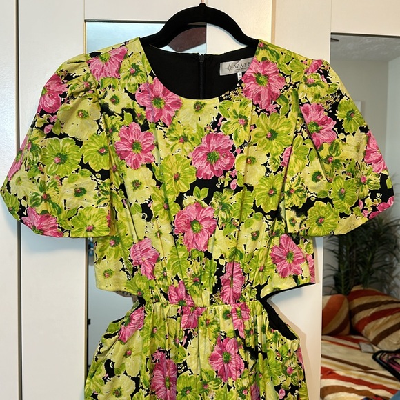 Wayf Floral Cutout Tiered Maxi Dress - Picture 4 of 5